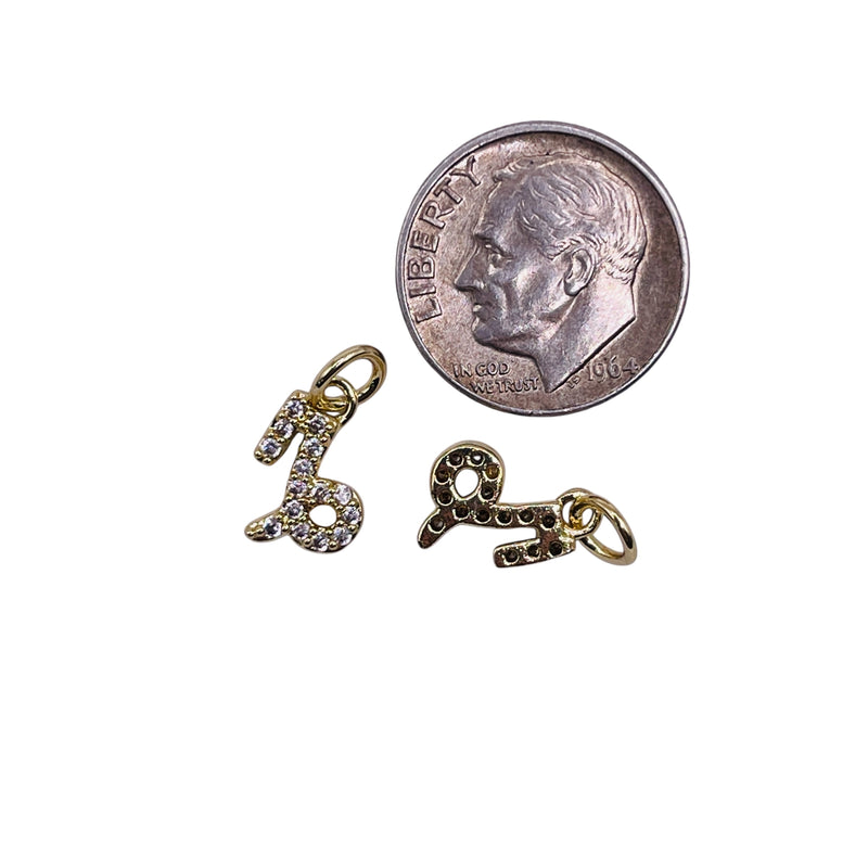 10x7mm Capricorn Zodiac Charm