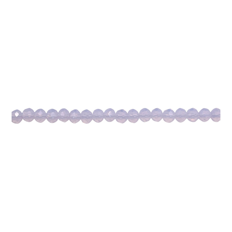 3mm Thunder Polish Glass Crystal Roundel Cut Opal