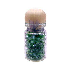 4mm Thunder Polish Glass Crystal Bicone Peridot Shine Bottle