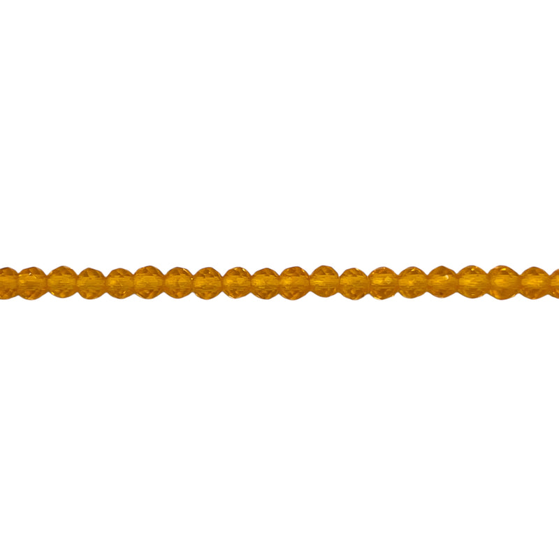 3mm Thunder Polish Round Cut Yellow Gold