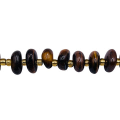 8 to 10mm Tiger Eye Center Drilled