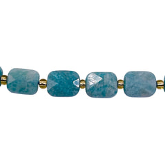 10x8mm Flat Rectangle Cut Amazonite