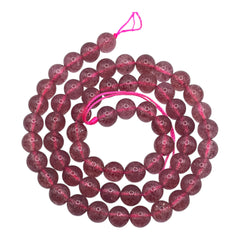 6mm Round Strawberry Quartz A Grade