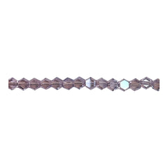 4mm Hexagon Glass Crystal Thistle