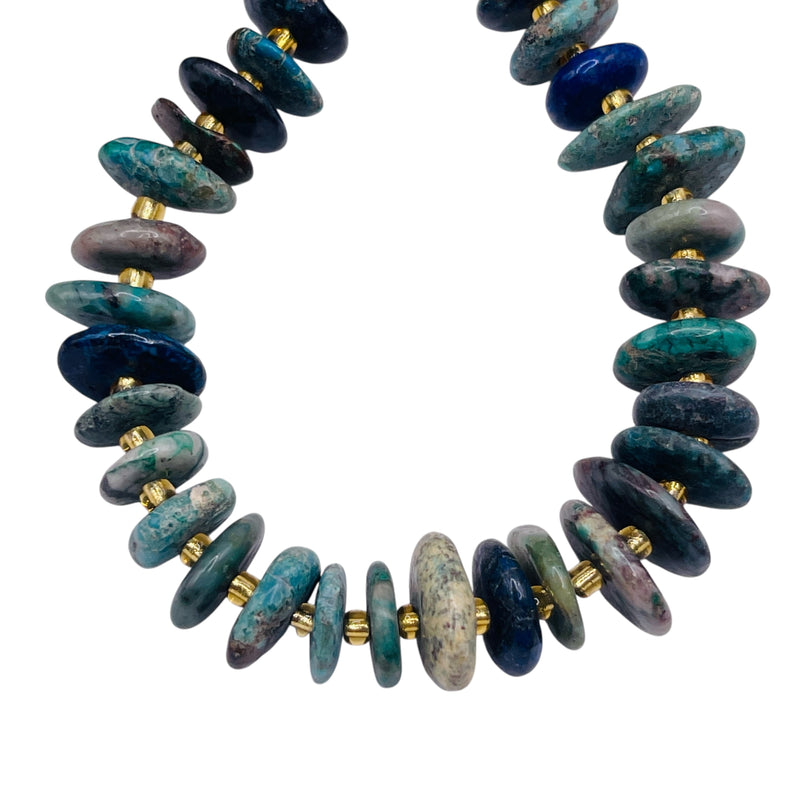 10 to 14mm Turquoise Center Drilled