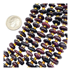 8 to 10mm Garnet Center Drilled