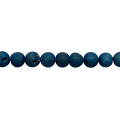 6mm Druzy Round Magic Blue