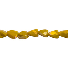 7x6mm Triangle Glass Crystal Banana Jade GA