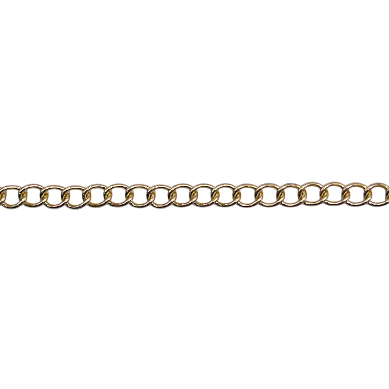 Losolo 4x3mm Stainless Steel Chain 18K Gold Plated