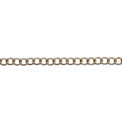Losolo 4x3mm Stainless Steel Chain 18K Gold Plated