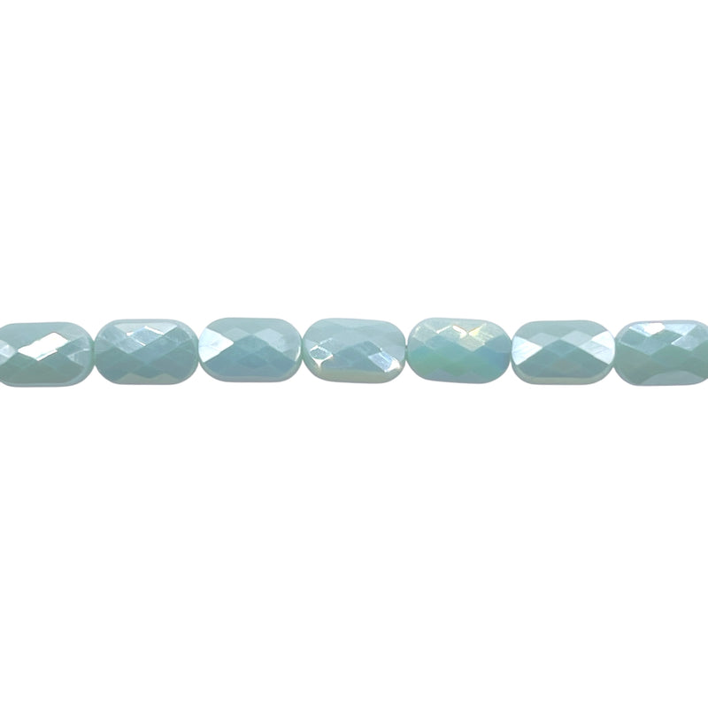 7x4mm Flat Rectangle Cut Glass Crystal Seaform AB