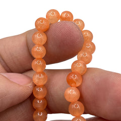 6mm Round Dyed Jade