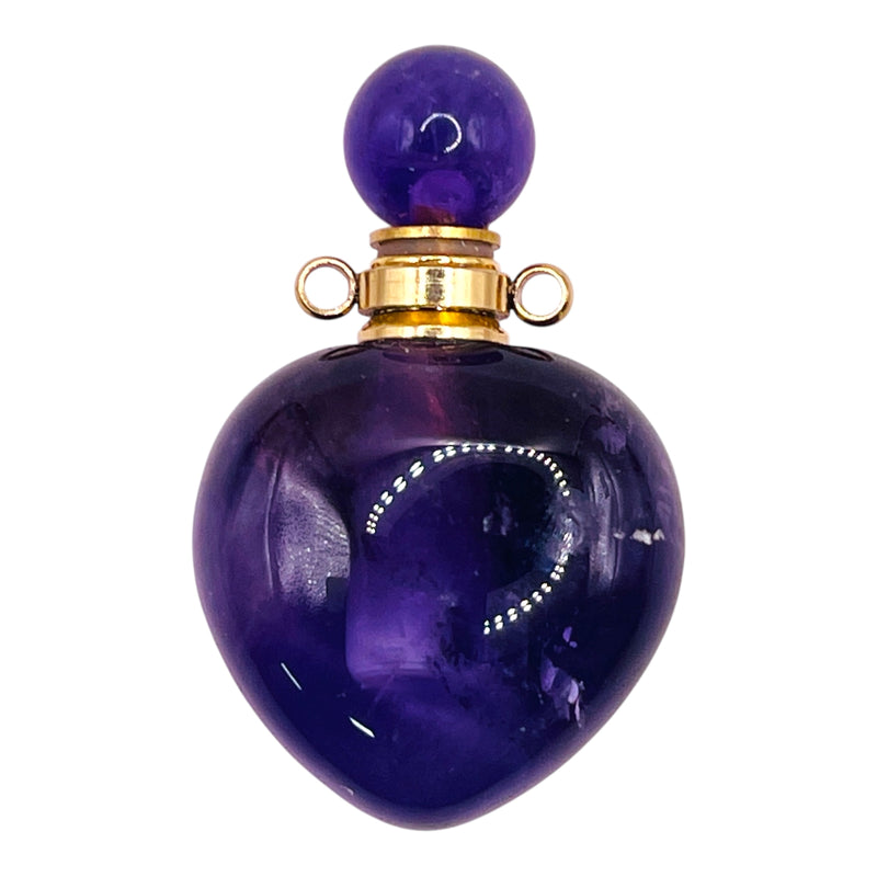 35x23mm Perfume Holder Amethyst Pendant