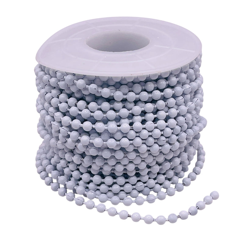 Losolo 3mm Ball Chain Stainless Steel Chain White