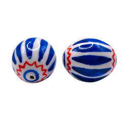 40x33mm Handmade and painted Porcelain
