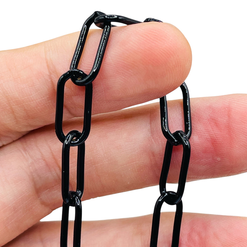 Losolo 16.5x7.5mm Stainless Steel Chain Black