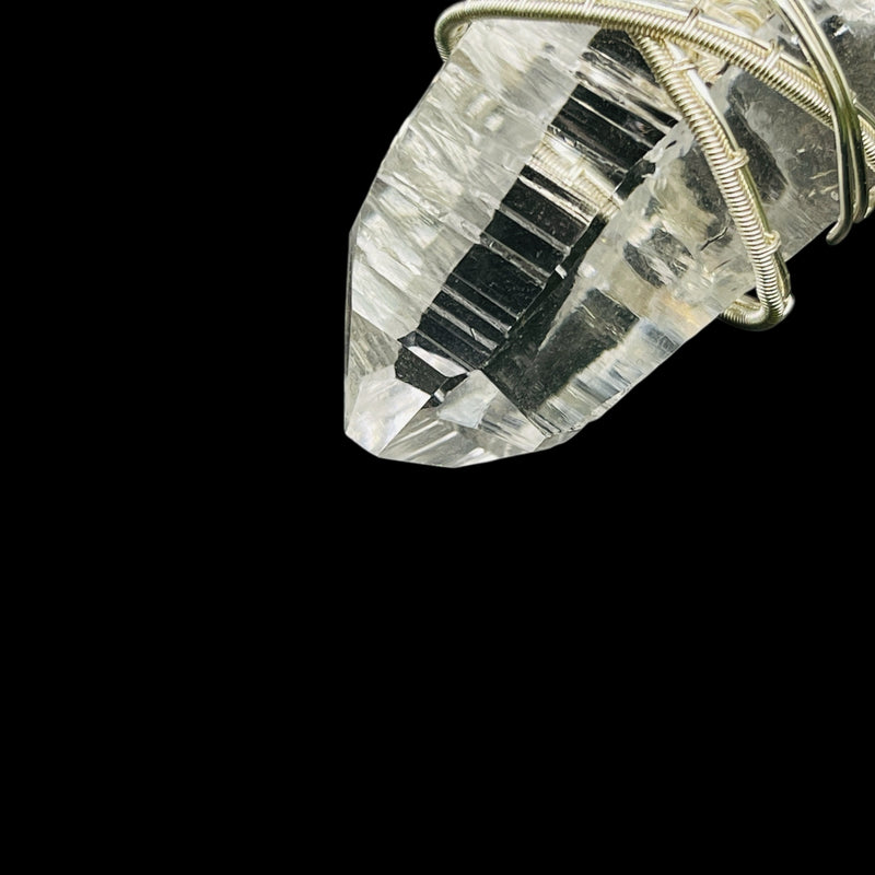 Supreme Quality Lemurian Pendant Master Wrapped Wired Technique Large
