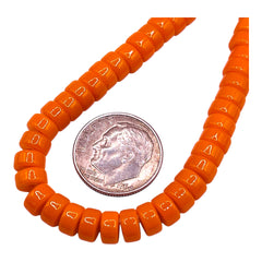 6x3mm Cylinder Glass Halloween Theme
