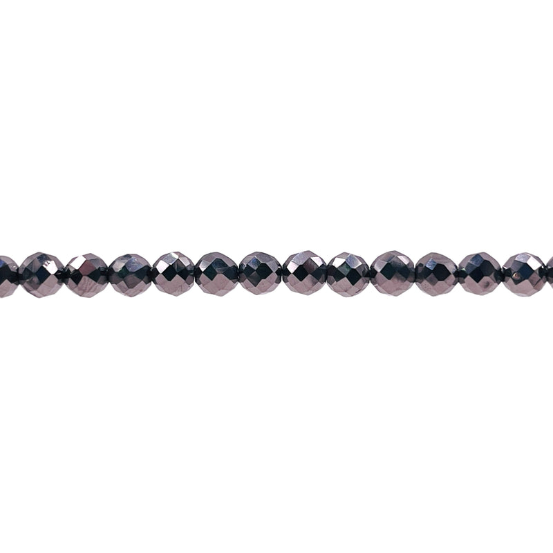 4mm Thunder Polish Round Cut Silver