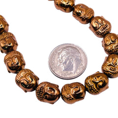 10mm Buddha Hematite Copper