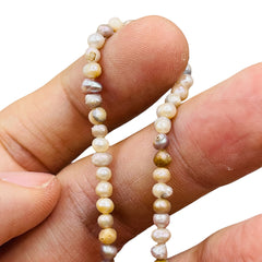 3 to 4mm Fresh Water Pearl Off Round