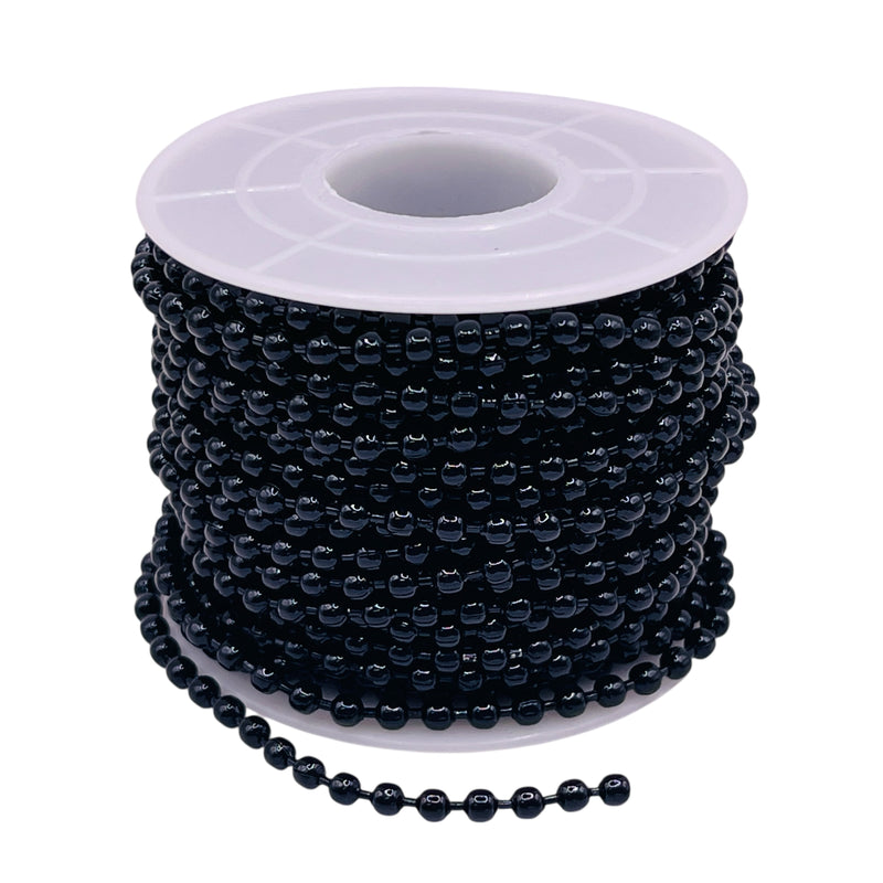 Losolo 3mm Ball Chain Stainless Steel Chain Black