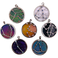 35mm Round Constellation design Pendant