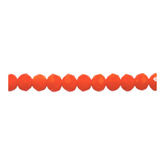 6mm Thunder Polish Glass Crystal Roundel Cut Orange Jade Purple Magic