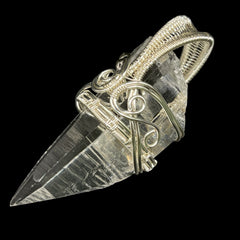 Supreme Quality Lemurian Pendant Master Wrapped Wired Technique Large