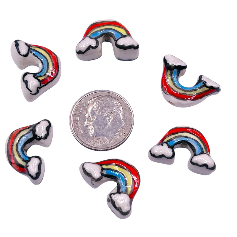 18x12mm Rainbow Bridge Handmade and painted Porcelain
