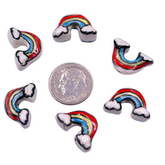 18x12mm Rainbow Bridge Handmade and painted Porcelain