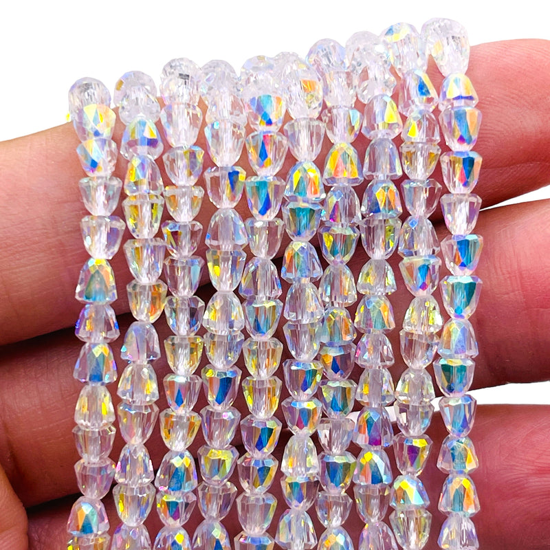 4mm Bullet Glass Crystal Super AB