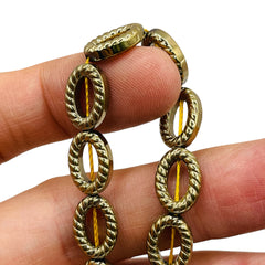 14x10mm Oval Hematite Gold