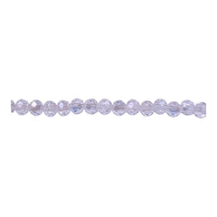 4mm Thunder Polish Glass Crystal Roundel Cut Crystal AB