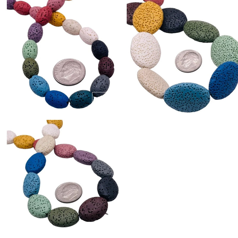 15 Multi Color Lava Bead Package Deal