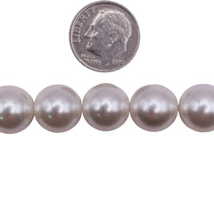 12mm Round Shell Pearl
