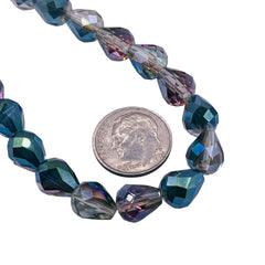 9x8mm Teardrop Glass Crystal Violet Dream