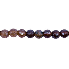 6mm Round Cut Striped Agate Shine