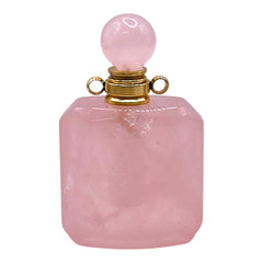 35x23mm Perfume Holder Rose Quartz Pendant