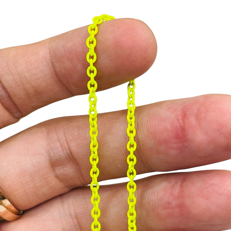 Losolo 2.6mm Stainless Steel Chain Yellow