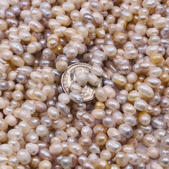 Fresh Water Pearl potato side drilled 6 to 7mm