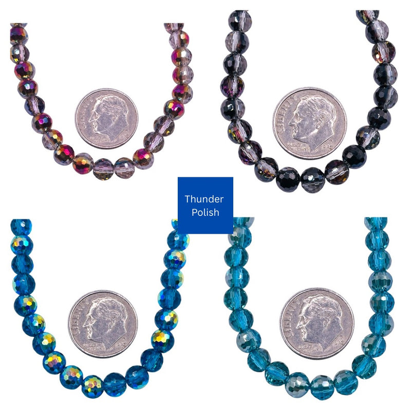 6mm Round Disco Cut Glass Crystal Package Deal