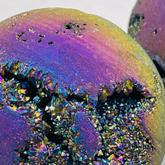 40mm Druzy Sphere Purple Light