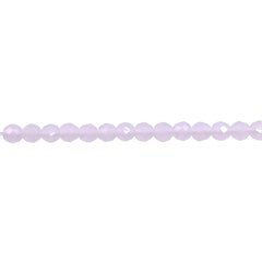 4mm Thunder Polish Round Cut White Jade