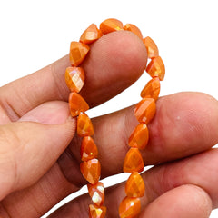 7x6mm Triangle Glass Crystal Orange GA