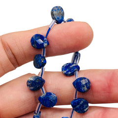 10x8mm Flat Teardrop Cut Lapis Lazuli
