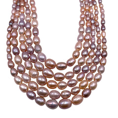 Fresh Water Pearl Oval Graduated strand