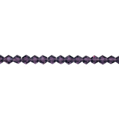 4mm Thunder Polish Glass Crystal Bicone Violet Bottle