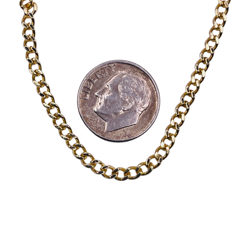Losolo 3mm Stainless Steel Chain 18K Gold Plated