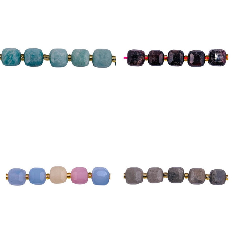 8mm Cube Natural Gemstones Package Deal